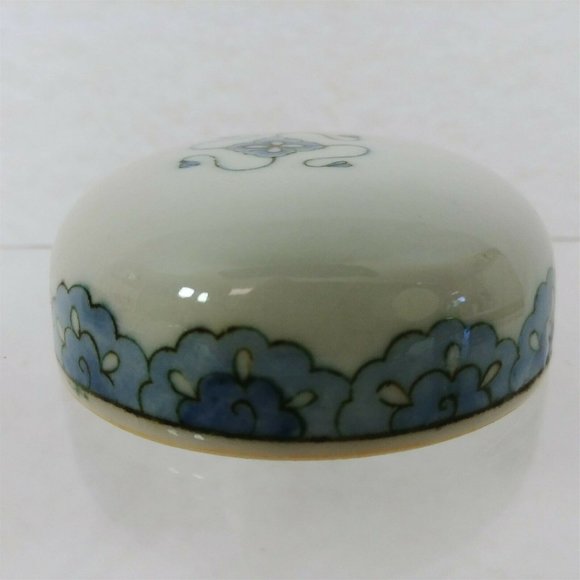 Ginger Jar White Blue Floral Andrea By Sadek 6" Vintage Home Decor - Picture 5 of 7